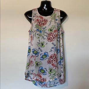 Daniel Rainn floral sleeveless top, Medium